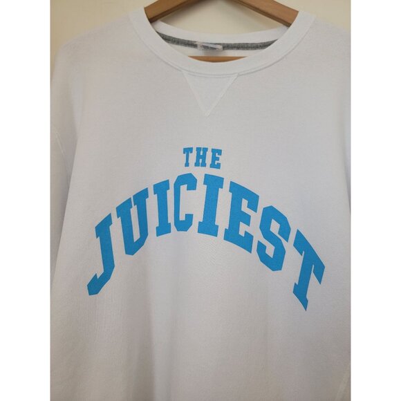 Neutrogena x Russell Athletic THE JUICIEST White Crewneck Sweatshirt Women's XL - Picture 4 of 8